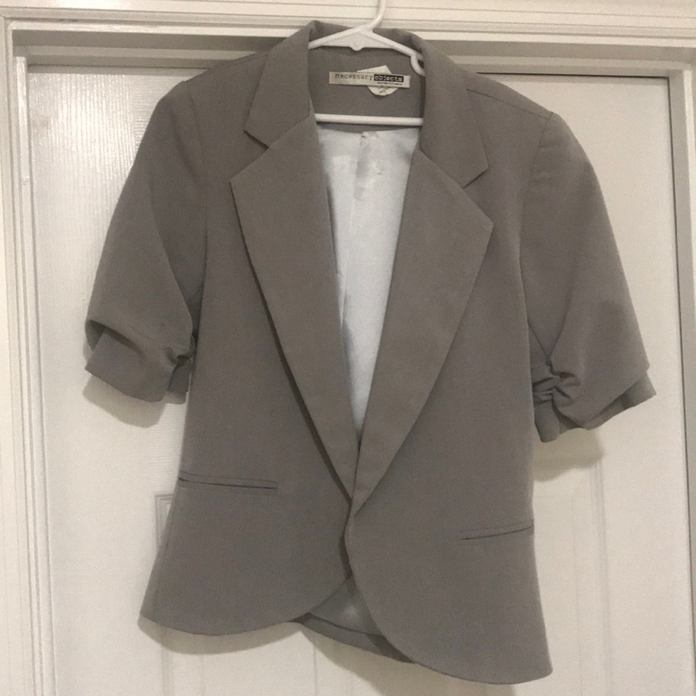 Necessary Objects Short Sleeve Blazer